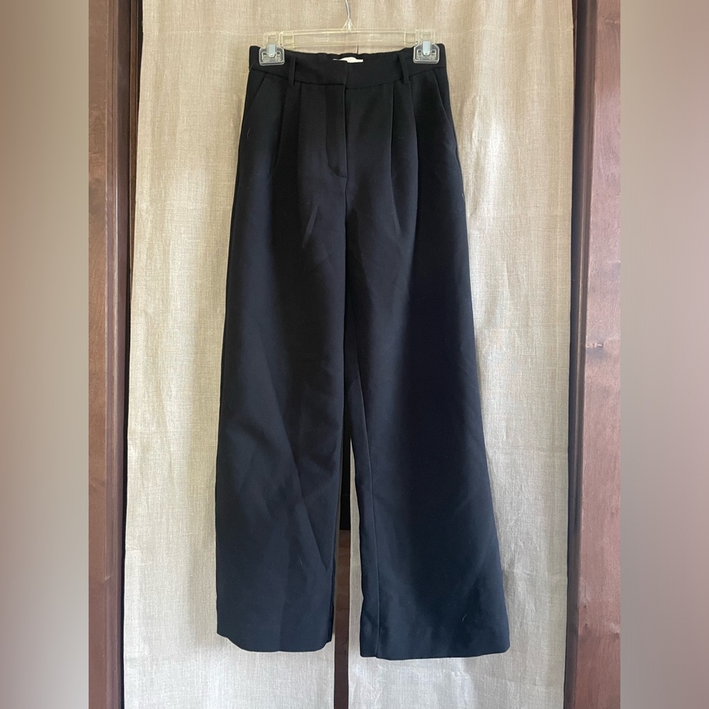 Abercrombie & Fitch Black Wide Leg Pants